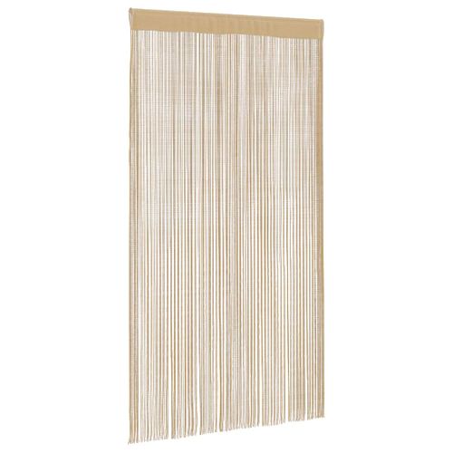 Rideau En Fils 2 Pièces 100 X 250 Cm Beige