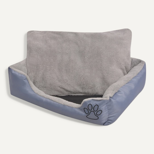 Lit Pour Chiens Avec Coussin Rembourré Taille M Gris