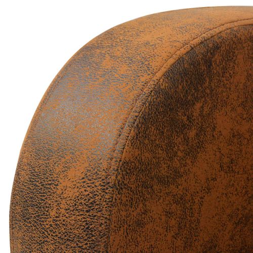 Fauteuil Marron Similicuir Daim