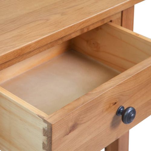 Table Console 50 X 32 X 75 Cm Bois De Chêne Massif