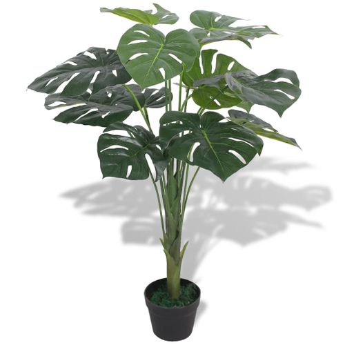 Plante Artificielle Avec Pot Monstera 70 Cm Vert