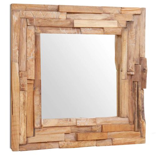 Miroir Décoratif Teck 60x60 Cm Carré
