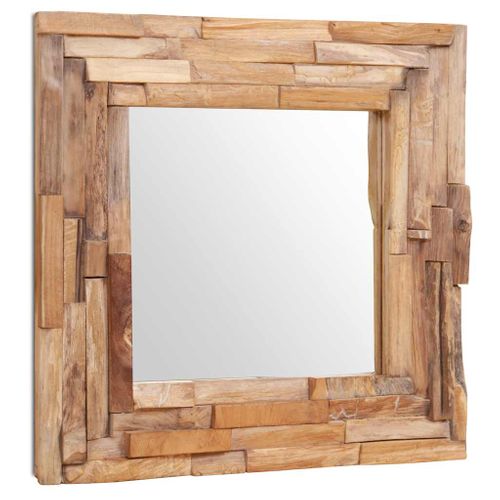 Miroir Décoratif Teck 60x60 Cm Carré