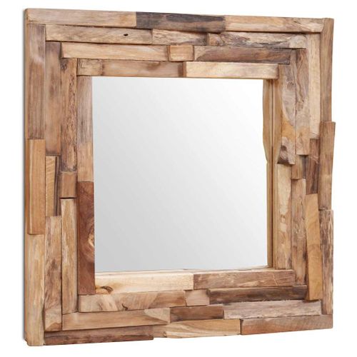 Miroir Décoratif Teck 60x60 Cm Carré