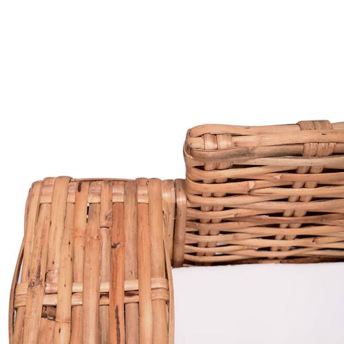 Canapé Esprit Tropical - 195x80x67 Cm - Naturel
