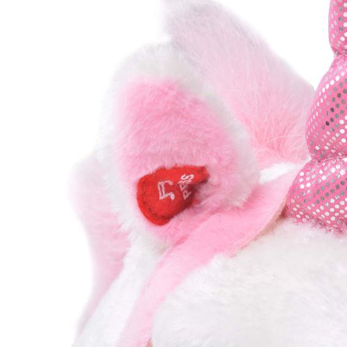 Jouet En Peluche Licorne Blanc Et Rose XXL