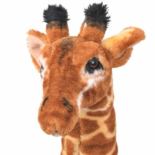 Jouet En Peluche Girafe Marron Et Jaune XXL