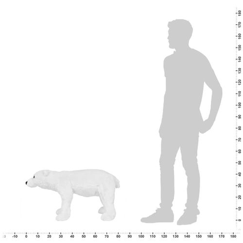 Jouet En Peluche Ours Polaire Blanc XXL