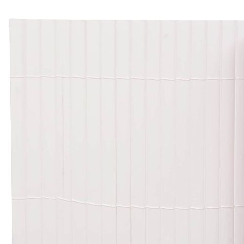 Clôture De Jardin Double Face 90 X 500 Cm Blanc
