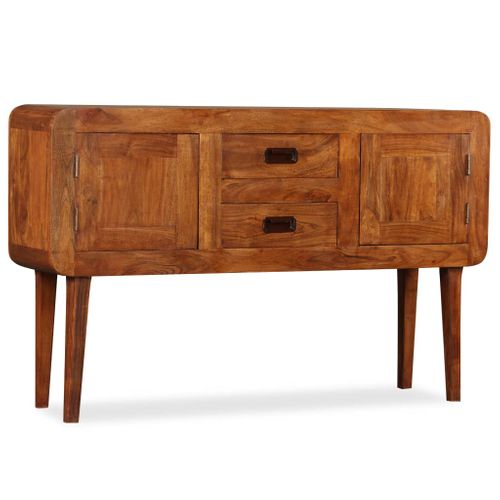 Buffet Bois Massif Avec Finition Miel 120x30x75 Cm