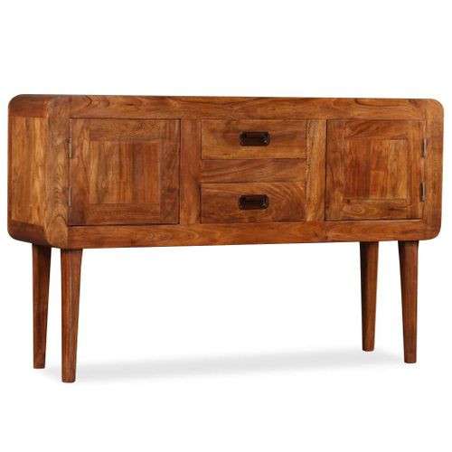 Buffet Bois Massif Avec Finition Miel 120x30x75 Cm