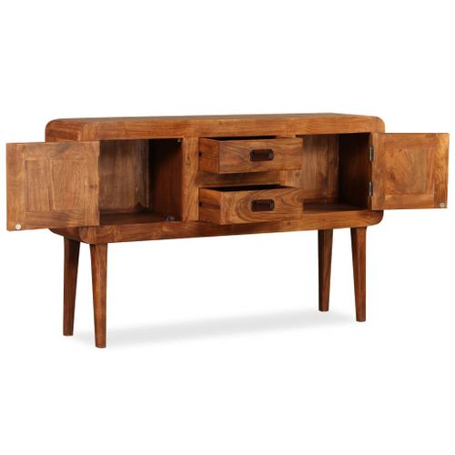 Buffet Bois Massif Avec Finition Miel 120x30x75 Cm