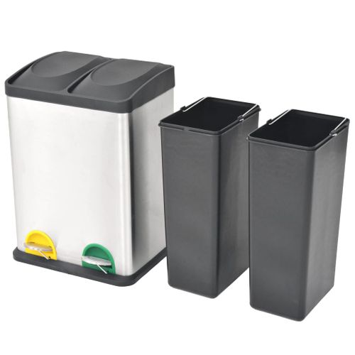 Poubelle À Ordures Acier Inoxydable 36 L