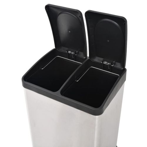 Poubelle À Ordures Acier Inoxydable 36 L
