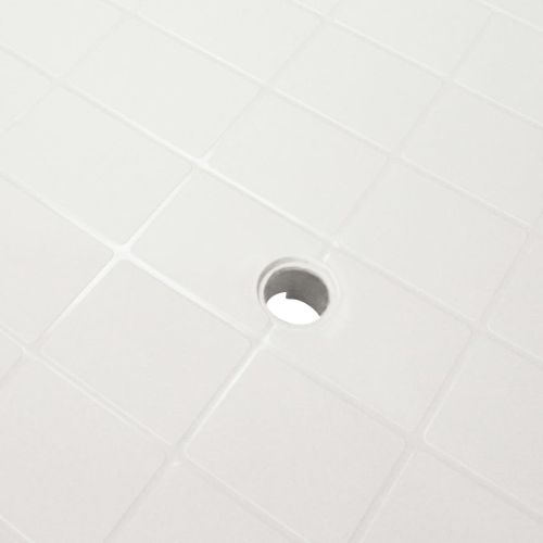 Table De Salon De Jardin En Pvc - 101x68x72 Cm - Blanc