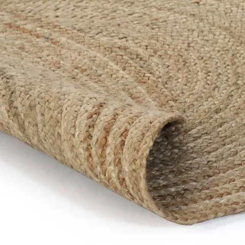 Tapis Jute Tressé 90 Cm Rond