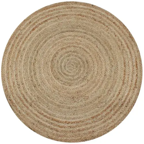 Tapis Jute Tressé 90 Cm Rond