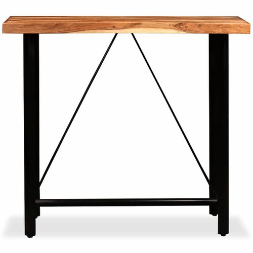 Table De Bar Bois Massif D'acacia 120x60x107 Cm