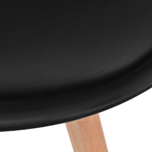 Chaises à Manger Lot De 6 Noir Plastique