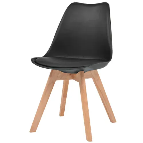 Chaises à Manger Lot De 6 Noir Plastique