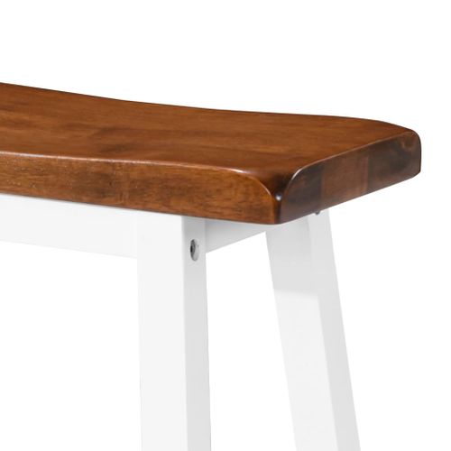 Tabourets De Bar Lot De 2 Bois Massif