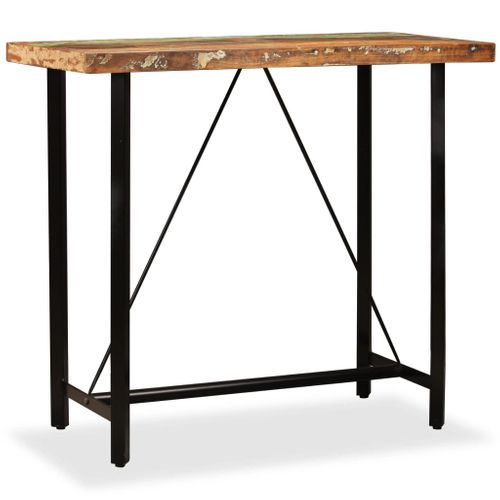 Ensemble De Bar 5 Pièces Bois De Récupération Massif