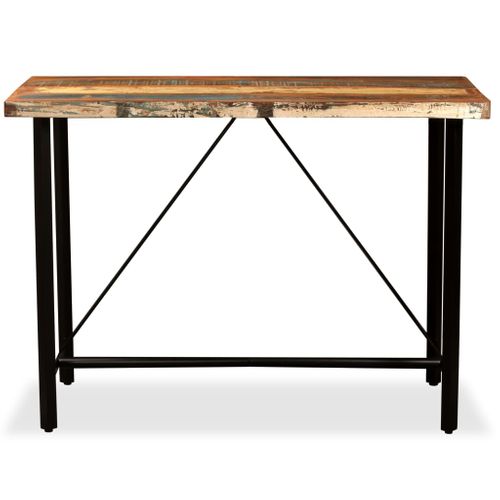 Ensemble De Bar 5 Pièces Bois De Récupération Massif