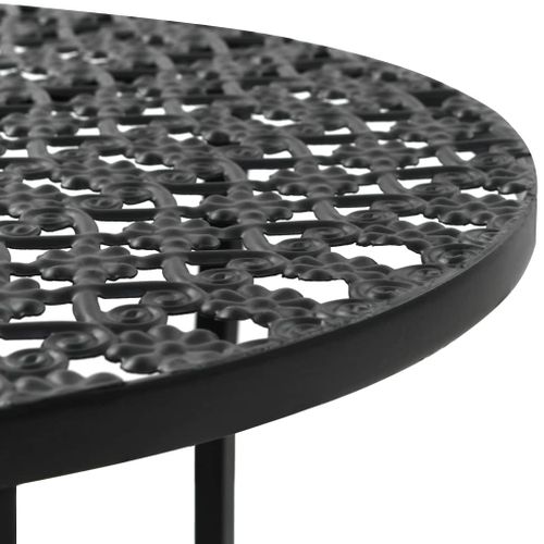 Table De Bistro Noir 40x70 Cm Métal