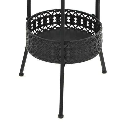 Table De Bistro Noir 40x70 Cm Métal