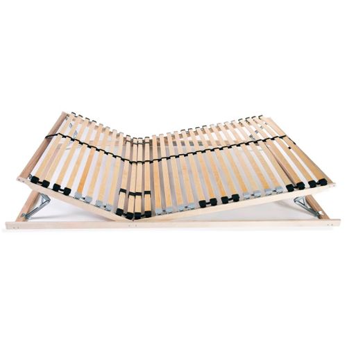 Sommier à Lattes Avec 28 Lattes 7 Zones 140 X 200 Cm