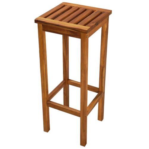 Tabourets Bar Lot De 2 Bois Massif Acacia Jardin Terrasse 30,5x30,5x74 Cm