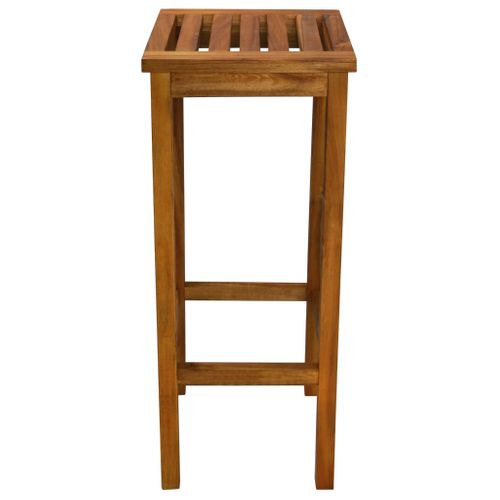 Tabourets Bar Lot De 2 Bois Massif Acacia Jardin Terrasse 30,5x30,5x74 Cm