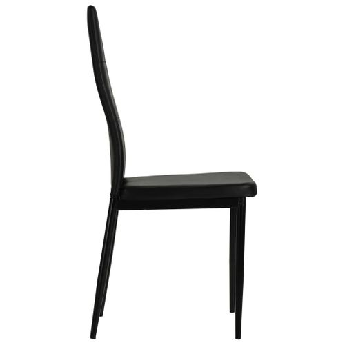 Chaises À Manger Lot De 2 Noir Simili