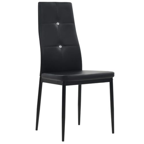 Chaises À Manger Lot De 2 Noir Simili