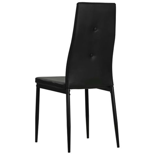 Chaises À Manger Lot De 2 Noir Simili