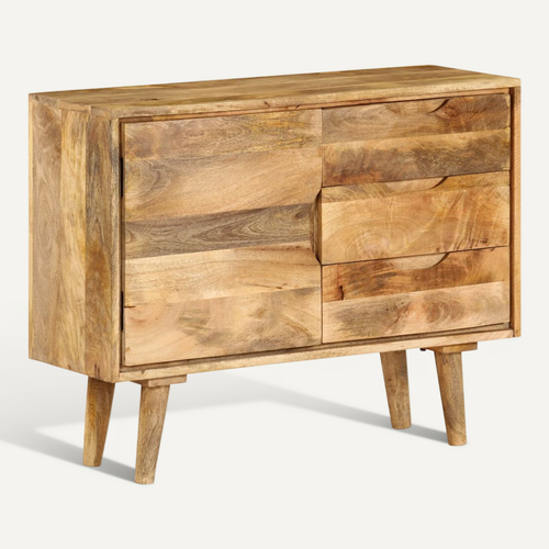 Buffet Bois Massif De Manguier 90x30x69 Cm