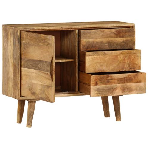 Buffet Bois Massif De Manguier 90x30x69 Cm
