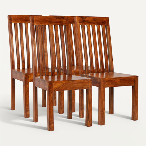 Chaises À Manger Lot De 4 Bois Massif Moderne