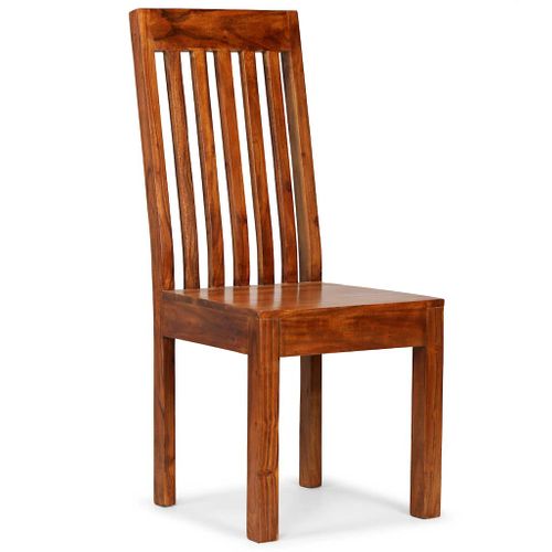 Chaises De Salle À Manger 6 Pièces En Bois D'acacia Massif, Faites À La Main, Design Moderne Durable