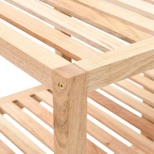 étagère De Salle De Bain Bois De Noyer Massif 100x40x65 Cm