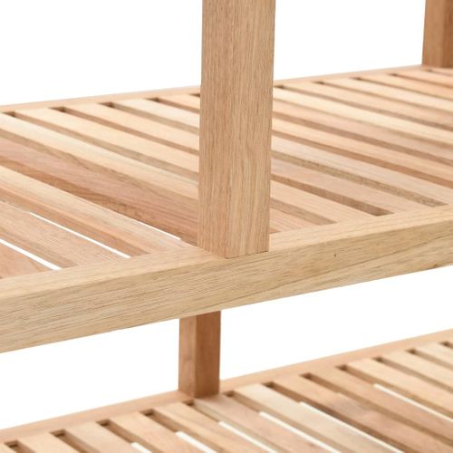 étagère De Salle De Bain Bois De Noyer Massif 100x40x65 Cm