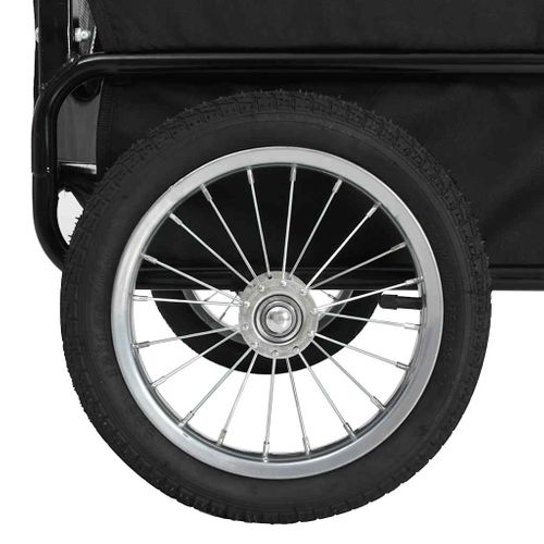 Remorque De Vélo Pour Chiens Et Poussette 2-en-1 Rouge Et Noir