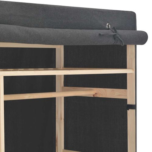 Garde-robe Gris 110 X 40 X 170 Cm Tissu