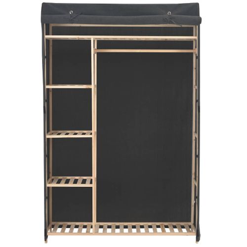 Garde-robe Gris 110 X 40 X 170 Cm Tissu