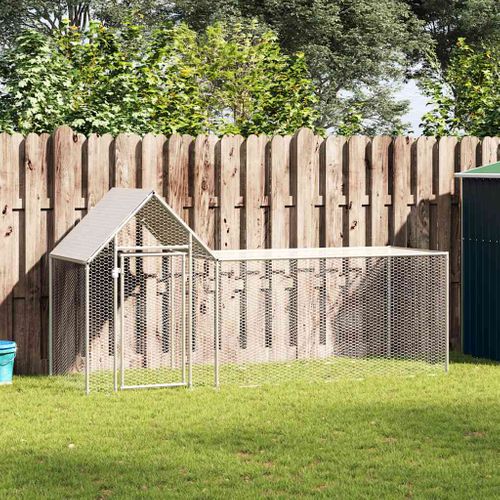 Poulailler 3 X 1 X 1,5 M Acier Galvanisé