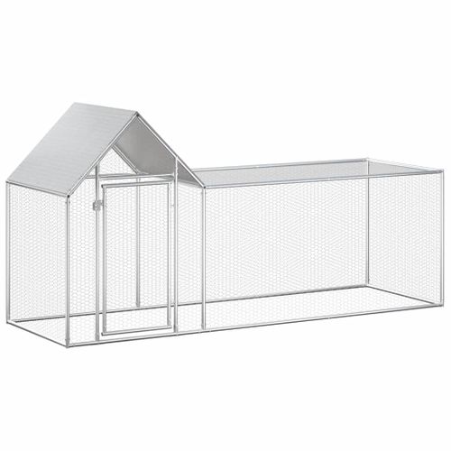 Poulailler 3 X 1 X 1,5 M Acier Galvanisé