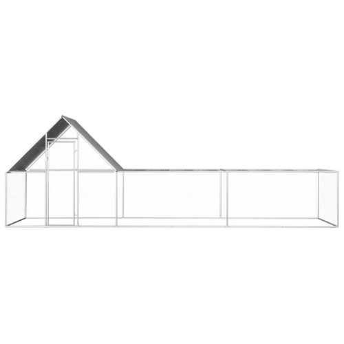Poulailler 6 X 2 X 2 M Acier Galvanisé