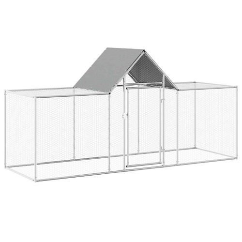 Poulailler 3 X 1 X 1,5 M Acier Galvanisé