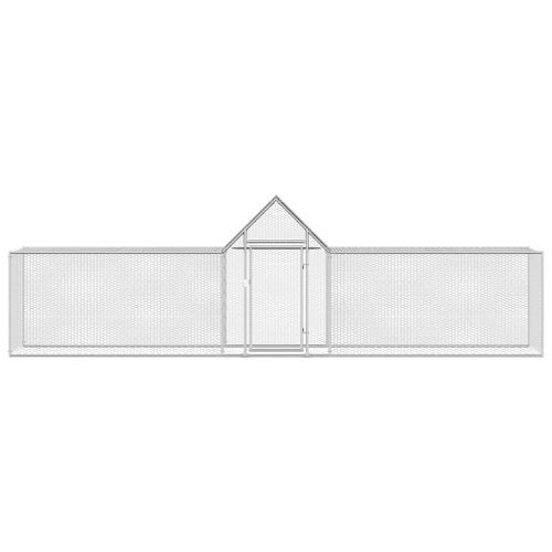 Poulailler 5 X 1 X 1,5 M Acier Galvanisé