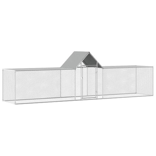 Poulailler 5 X 1 X 1,5 M Acier Galvanisé